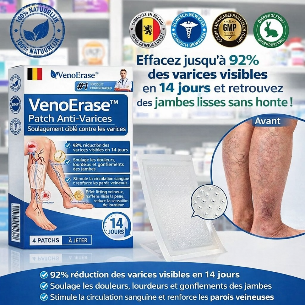 Boîte VenoErase Patch Anti-Varices